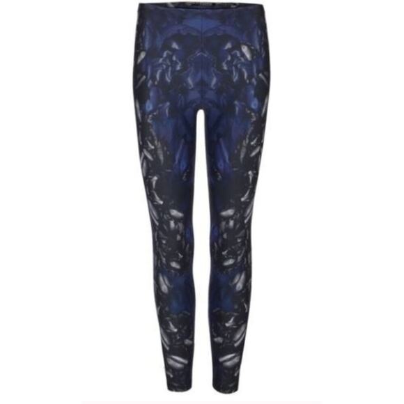 Allsaints Leggings Womens 6 Opium True Cobalt  Blue and Black - Picture 1 of 11